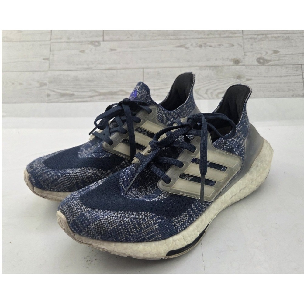 Adidas Ultraboost Sneakers Men's Size 6 Blue Knit Running Shoes Athleisure Sport